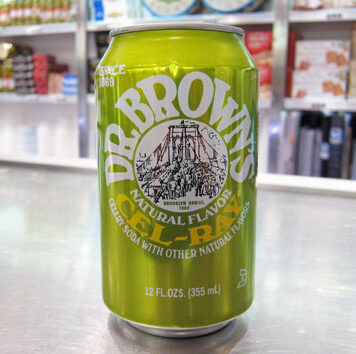 Dr. Brown’s Cel-Ray Soda in New York City Dr. Brown's Cel-Ray soda is a NYC Jewish deli icon.