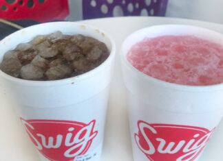Soda in Utah | Eat Your World Two sodas from Swig N' Sweets, a popular Utah soda shop chain.