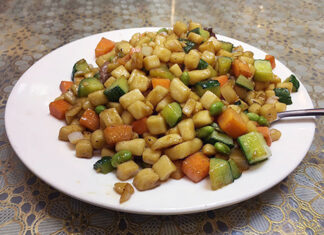 Chao Geda – Beijing, China Chao geda, or Chinese gnocchi, from Beijing.