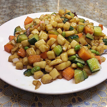 Chao Geda – Beijing, China Chao geda, or Chinese gnocchi, from Beijing.