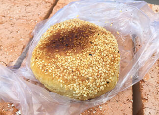 Shaobing, Beijing flatbreads – Beijing, China Shaobing, crispy outside and flaky inside, one of several traditional Beijing flatbreads