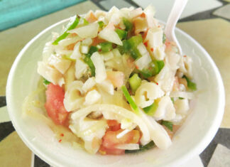 Conch Salad – Nassau, the Bahamas Conch salad from Potters Cay near Nassau, the Bahamas