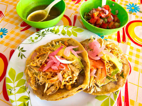 Panuchos from Isla Mujeres, Mexico