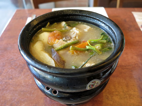 Bowl of sinigang in Manila, the Philippines